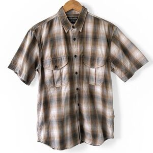 Filson Plaid Short Sleeve Button Up Shirt Small